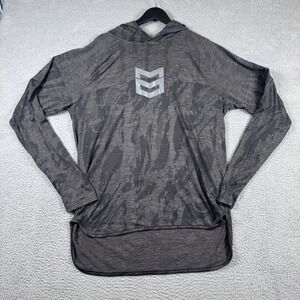 MTN OPS Vanquish Hoodie Womens XXL Gray Brown Camo Pullover Premium Activewear